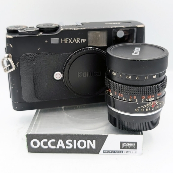 KONICA HEXAR RF + 50mm f/2 + FLASH